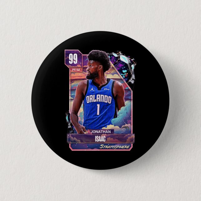 Jonathan Isaac 99 Dark Card Hd  6 Cm Round Badge (Front)