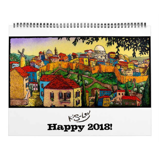 Jonathan Kis-Lev Art Calendar 2018 (Cover)