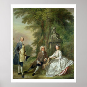 Jonathan Tyers (d.1767) and his Daughter, Elizabet Poster