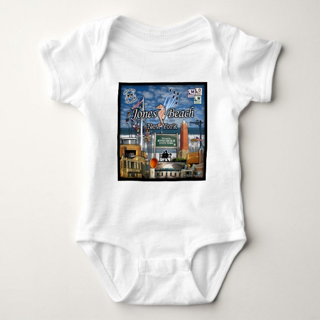 Jones Beach jpg Baby Bodysuit (Front)