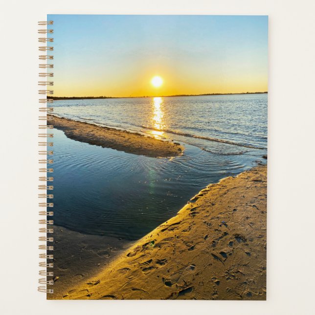 Jones Beach New York NY LI Beach Sunset Planner (Front)