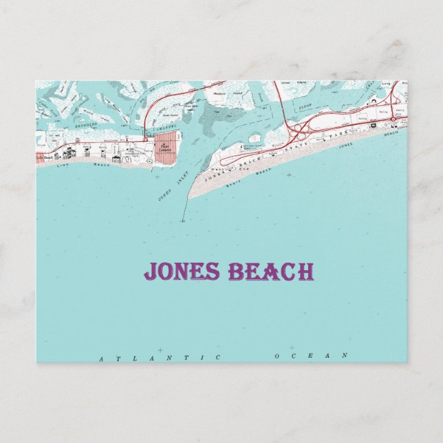 Jones Beach New York Postcard (Front)