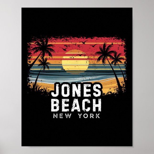 Jones Beach New York Surfboard Beach _1  Poster (Front)