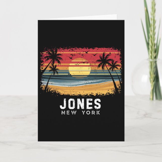 Jones Beach New York Surfboard Beach  Card (Front)