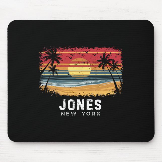 Jones Beach New York Surfboard Beach  Mouse Pad (Front)