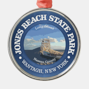 Jones Beach SP Metal Ornament