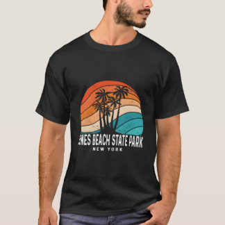 Jones Beach State Park New York Palm Tree Beach T-Shirt