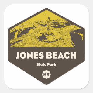 Jones Beach State Park New York Square Sticker