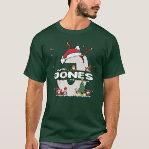 Jones Christmasw Jones Name for funny Xmas T-Shirt