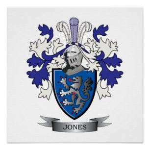 Jones Coat of Arms Poster