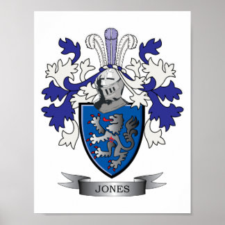 Jones Coat of Arms Poster