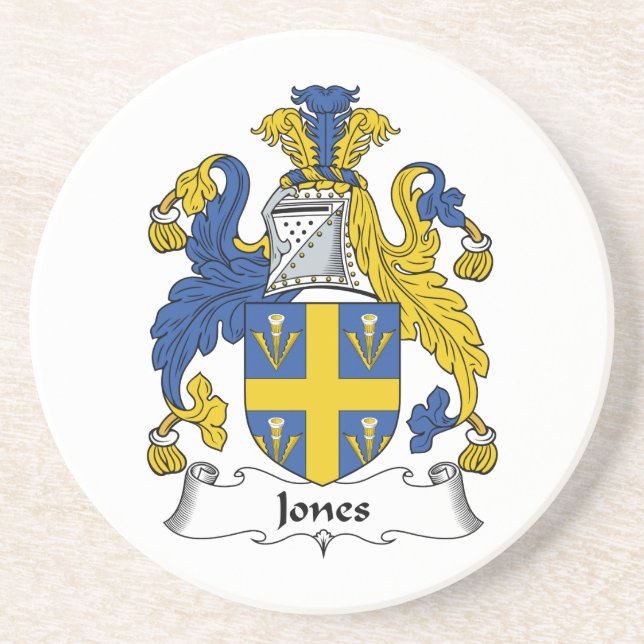 Jones Family Crest Coaster (Front)