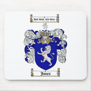 JONES FAMILY CREST -  JONES COAT OF ARMS MOUSE PAD