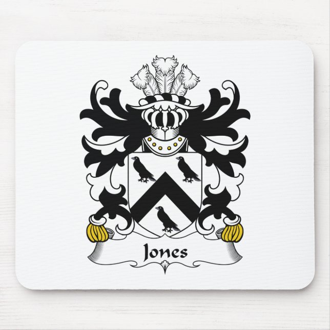 Jones Family Crest Mouse Pad (Front)