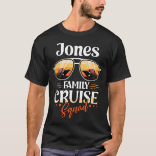 Jones Family Cruise Squad Personalised Jones Vacat T-Shirt