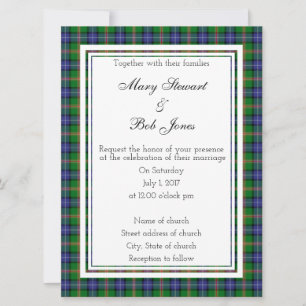 Jones Scottish Wedding Invitation
