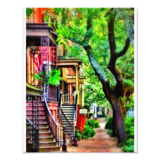 Jones Street, Savannah (OIL EFFECT) Photo Print