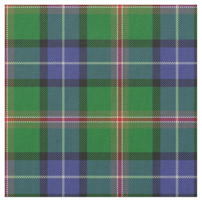 Jones Tartan Print Fabric (Close Up)
