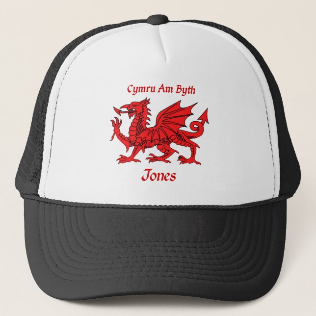 Jones Welsh Dragon Trucker Hat (Front)