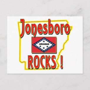 Jonesboro Rocks ! (red) Postcard