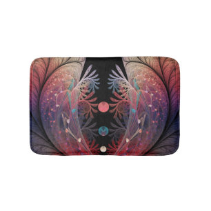 Jonglage Abstract Modern Fantasy Fractal Art Bath Mat