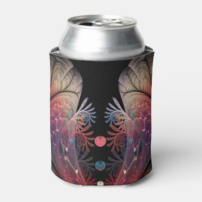 Jonglage Abstract Modern Fantasy Fractal Art Can Cooler (Can Front)