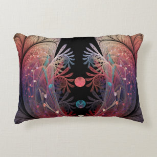 Jonglage Abstract Modern Fantasy Fractal Art Decorative Cushion