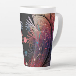 Jonglage Abstract Modern Fantasy Fractal Art Latte Mug