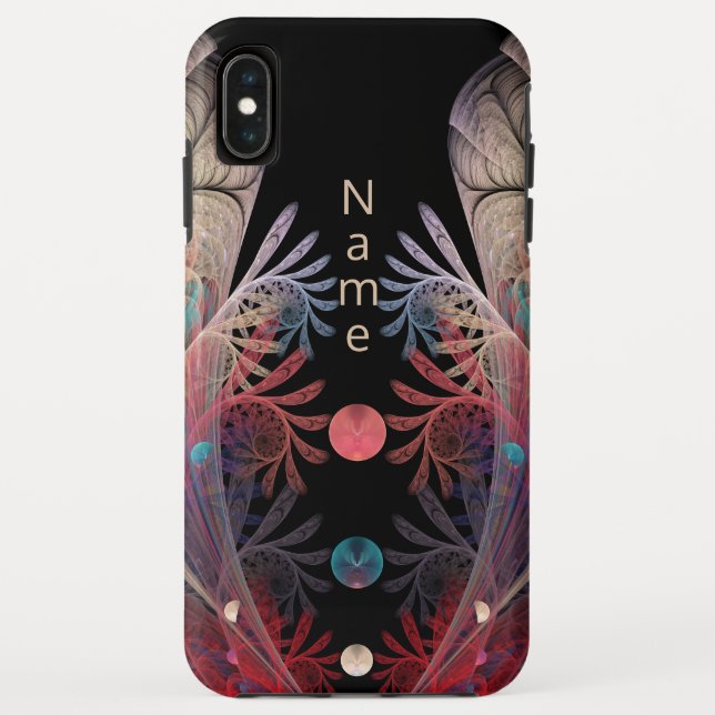 Jonglage Abstract Modern Fantasy Fractal Art Name Case-Mate iPhone Case (Back)
