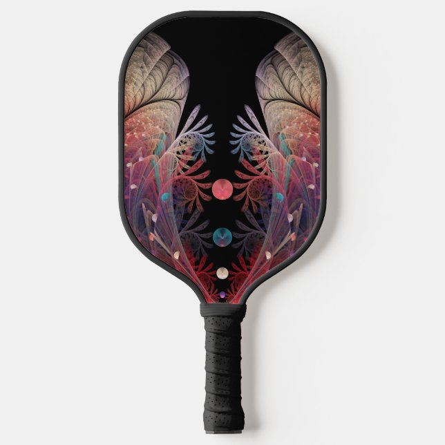 Jonglage Abstract Modern Fantasy Fractal Art Pickleball Paddle (Front)