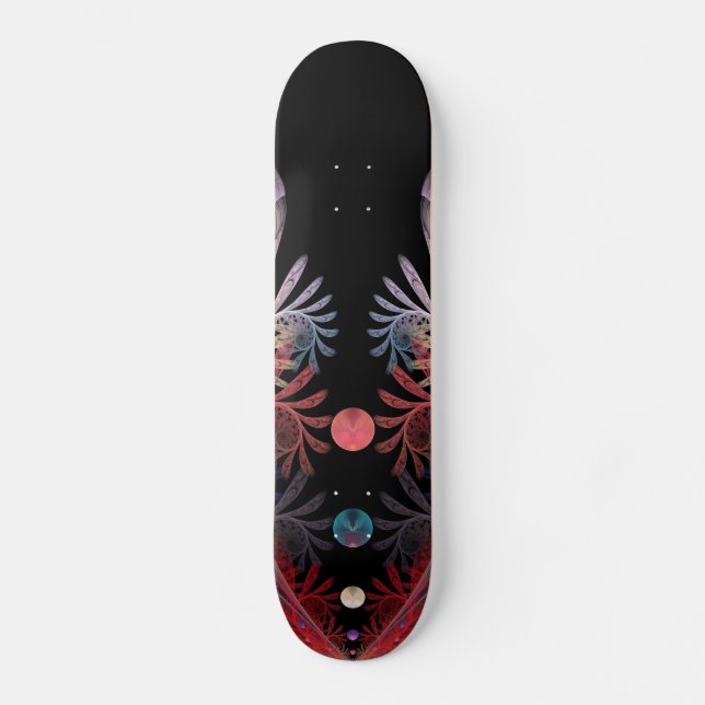Jonglage Abstract Modern Fantasy Fractal Art Skateboard (Front)