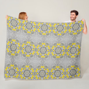 Jonquil Harmony Wheel Fleece Blanket