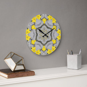 Jonquil Harmony Wheel  Large Clock