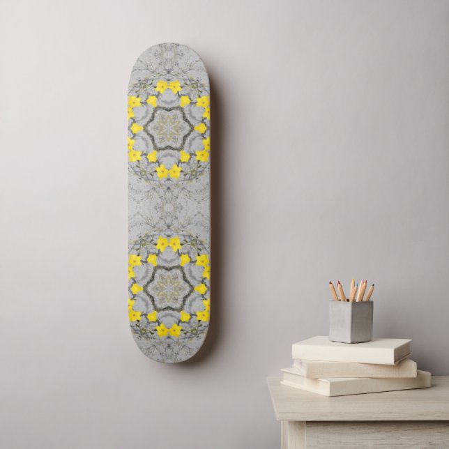 Jonquil Harmony Wheel  Skateboard (Wall Art)