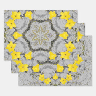 Jonquil Harmony Wheel  Wrapping Paper Sheet