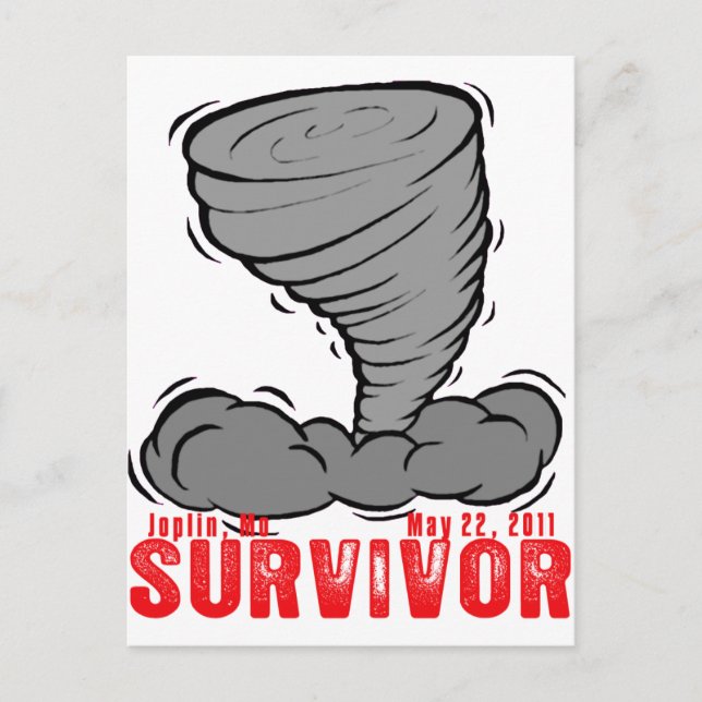 Joplin Missouri Tornado Survivor Postcard (Front)