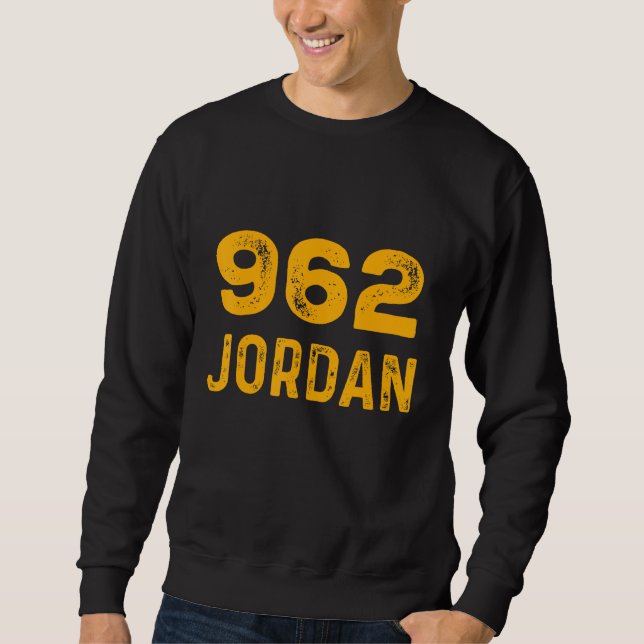 Jordan 962 T-Shirt Distressed Country Area Code Te Sweatshirt (Front)