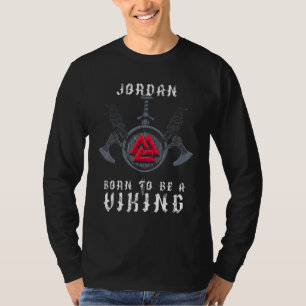 Jordan - Born To Be A Viking - Personalised T-Shirt