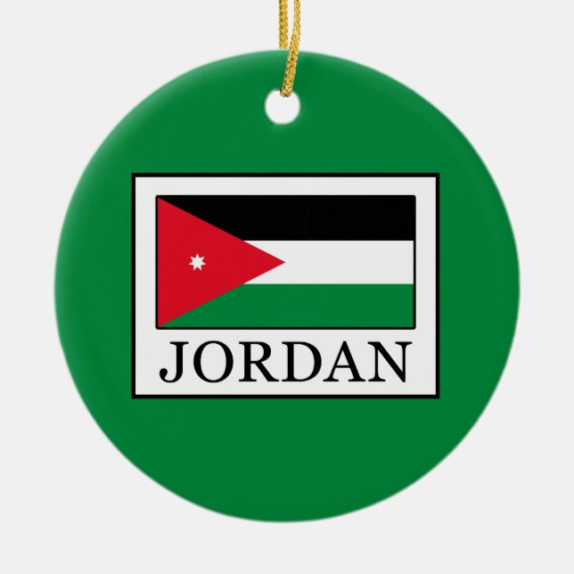 Jordan Ceramic Tree Decoration (Front)