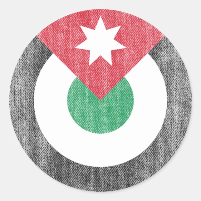 JORDAN CLASSIC ROUND STICKER (Front)