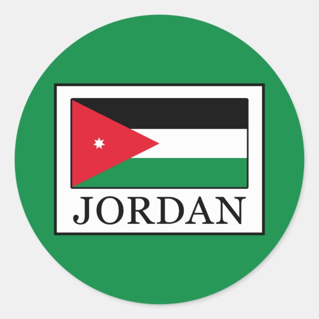 Jordan Classic Round Sticker (Front)