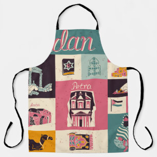 Jordan Culture Retro Illustrated Symbols Apron