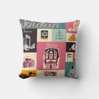 Jordan Culture Retro Illustrated Symbols Cushion