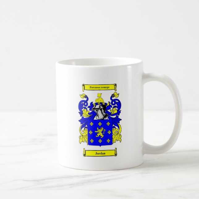 Jordan (English) Coat of Arms Coffee Mug (Right)