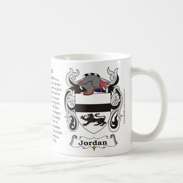 Jordan Family Coat of Arms Mug (Right)