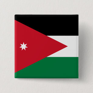 Jordan Flag 15 Cm Square Badge