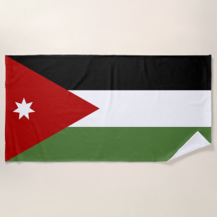 Jordan flag beach towel