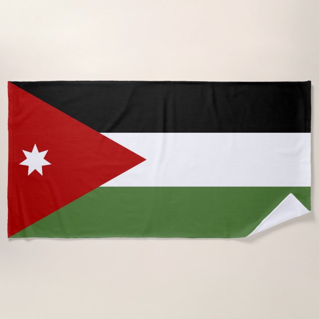 Jordan flag beach towel (Front)