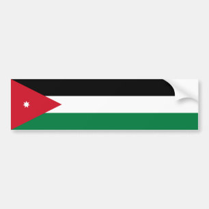 Jordan Flag Bumper Sticker