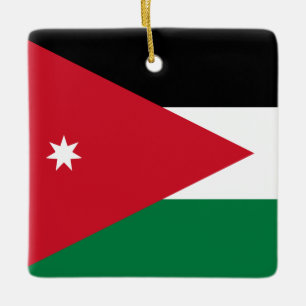 Jordan Flag  Ceramic Ornament